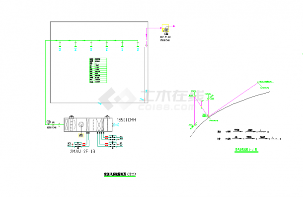 【江苏】31530㎡生产厂房及动力站暖通空调系统设计施工图（工冷却水系统高压微雾加湿系统）-图一