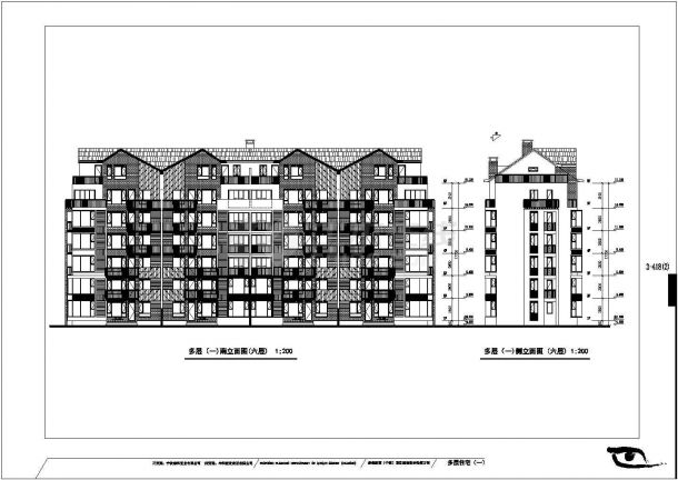 宁波某地六层框架结构住宅建筑设计方案图纸-图二
