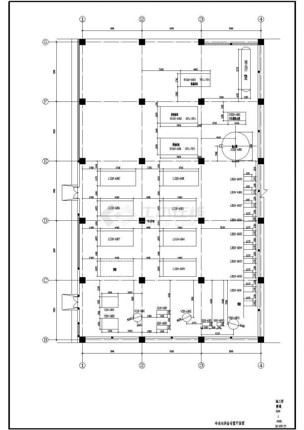 【河北】大型生产厂房暖通空调全套系统设计施工图（流程图多）-图一