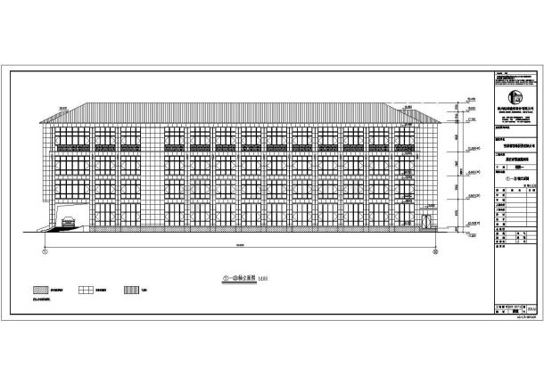 某酒店附属楼四层建筑、结构施工图-图一