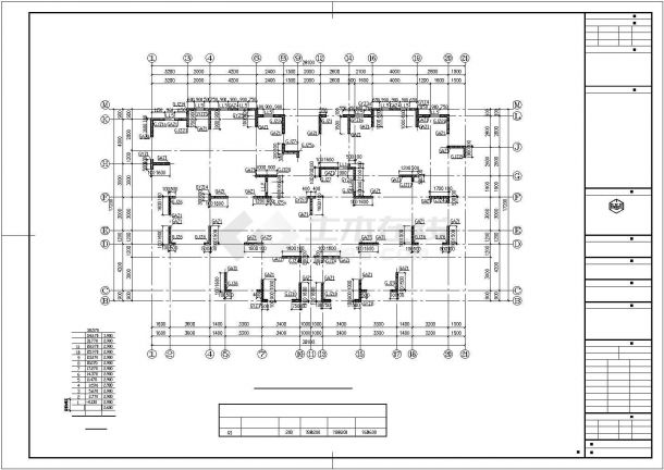 威海市某地上十二层剪力墙住宅楼结构设计图（筏形基础）-图二