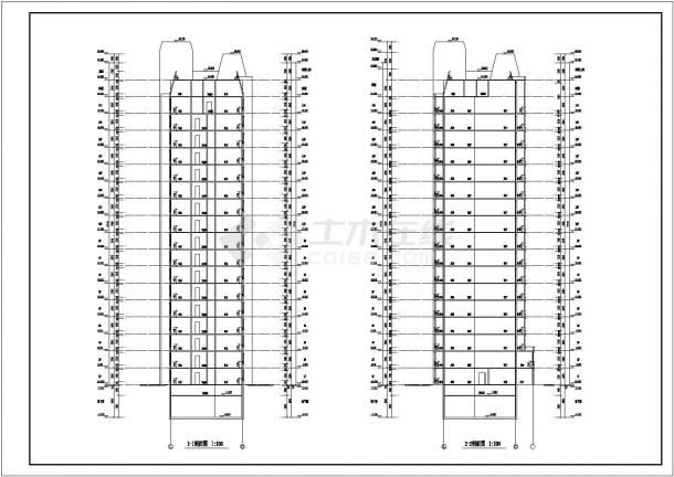 【黑龙江】小区三十层高层住宅供暖通风施工图（大院设计图面美观）-图二