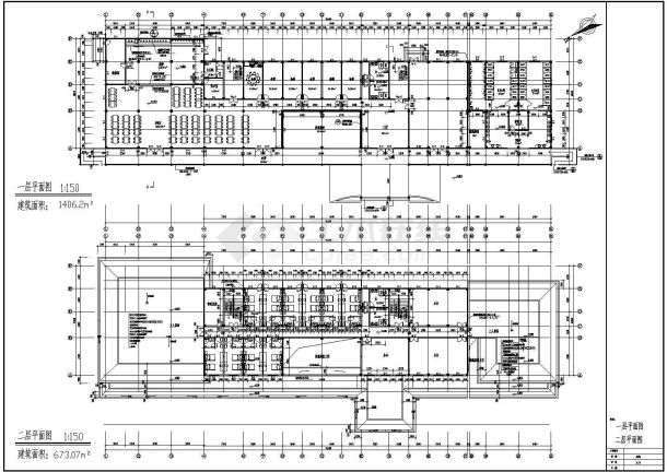 某地3层框架结构办公楼全套建筑结构施工图-图二