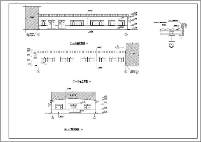 某地门式刚架轻型房屋结构设计施工图（包含建筑设计）_图1