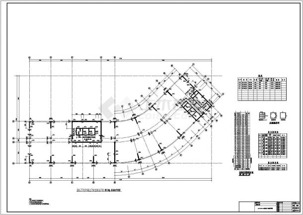 长沙某地上三十一层框架剪力墙住宅楼结构图（桩基础）-图二