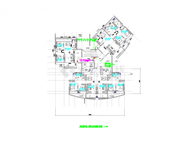 【贵州】高层商住建筑暖通空调设计施工图（含人防设计）-图二