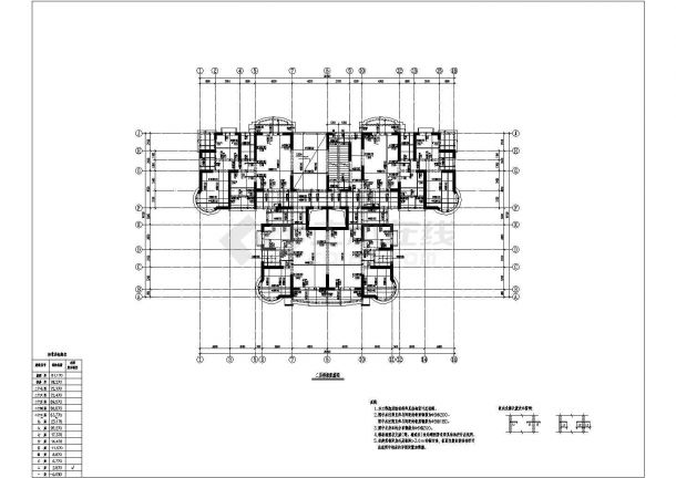 江苏地区某二十七层剪力墙结构住宅楼结构设计图纸（共49张图纸）-图一
