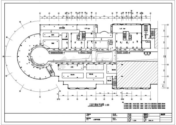 某大型三层商场中央空调系统设计图纸-图二
