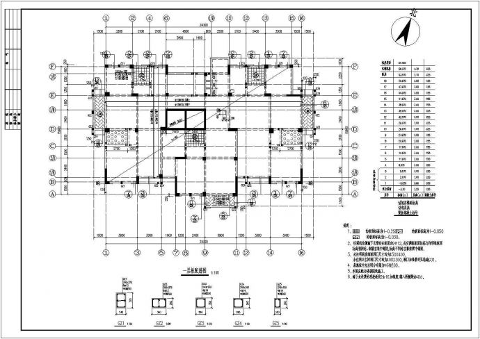某地18+1层框剪结构住宅部分结构施工图_图1
