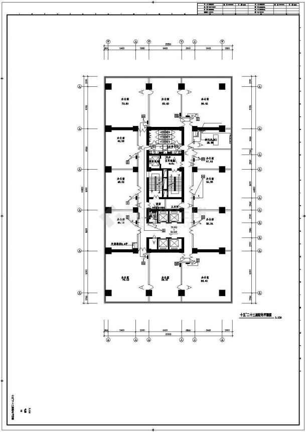 [河北]34000㎡二十七层综合办公楼强弱电系统施工图纸-图一
