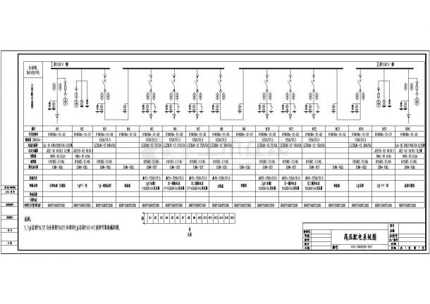 一套高压柜KYN28一二次原理接线图-图一