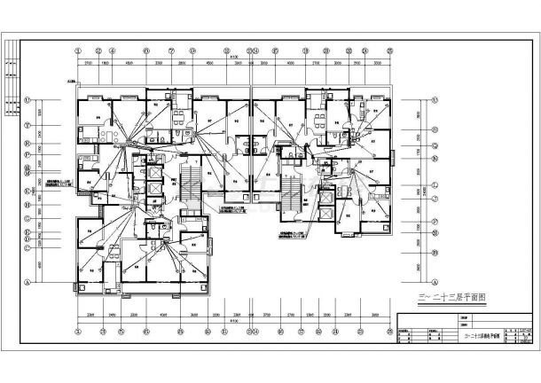 咸阳某二十三层住宅楼电气施工图设计（地下一层）-图二