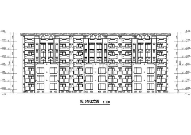 某地六层砖混结构花园洋房建筑设计方案图纸-图二