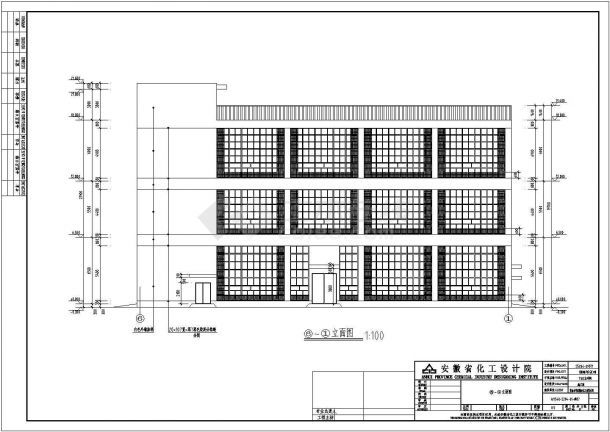某三层框架TGIC厂房建筑设计施工图-图二