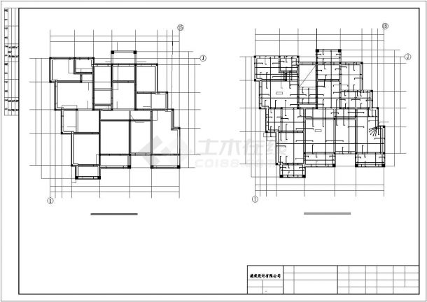 济南某五层砖混住宅楼结构设计图（条形基础）-图二