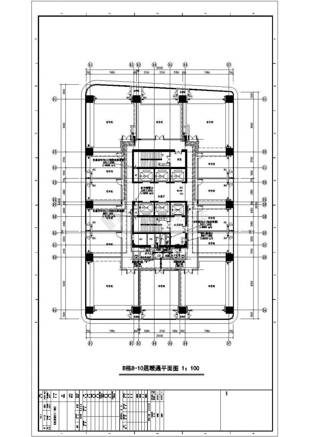 【唐山】85826㎡商业综合楼暖通空调设计全套施工图纸(含人防)-图一