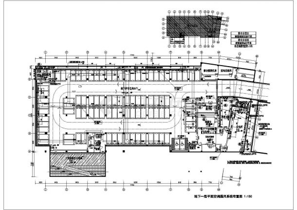 [安徽]5层办公楼空调通风排烟系统设计施工图-图一