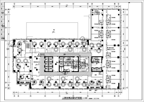 [广东]58200㎡二十四层科技办公楼空调通风及防排烟系统设计施工图（多联机系统）-图一