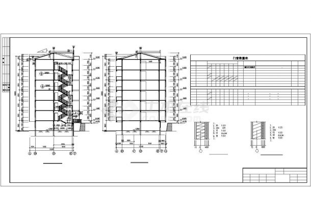 带阁楼的七层砖混住宅楼建筑结构图纸（含结构设计说明）-图二