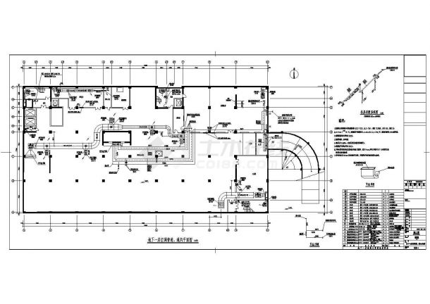 【天津】医院外科综合楼暖通空调设计施工图(地源热泵)-图一