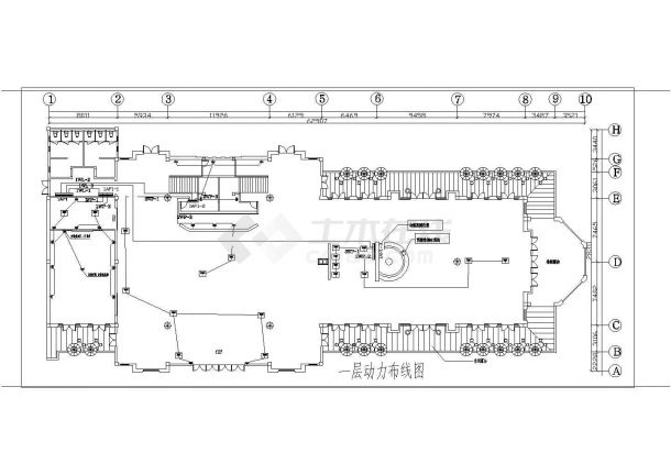 广东某地上两层钢筋混凝土结构会所装修电气图纸-图二