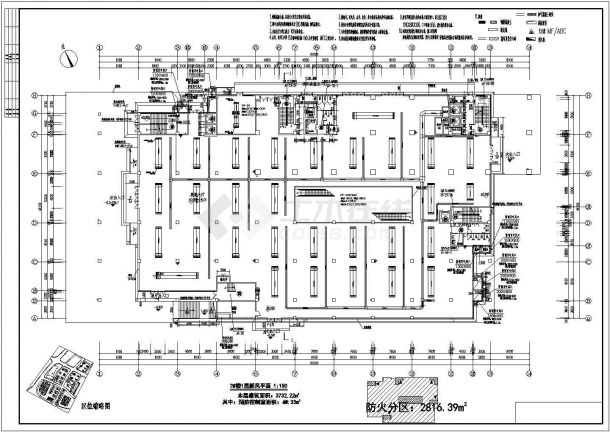 [重庆]43215㎡高层办公楼空调新风系统设计施工图（含计算书全直流变频多联机组）-图二