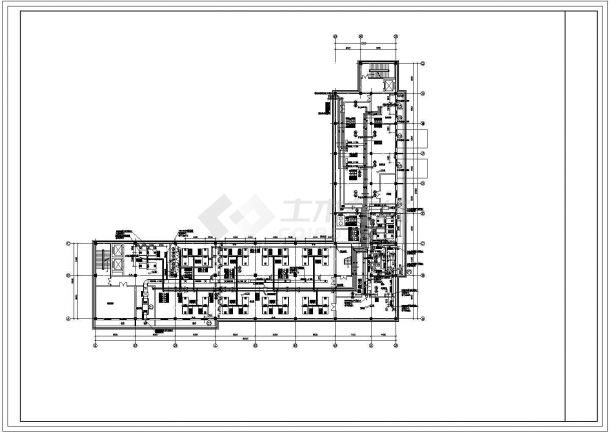 [北京]五层园区办公楼空调通风系统设计施工图（冷冻机房消防泵房）-图一
