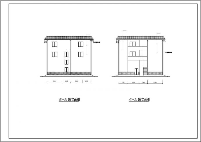 某地三层底框结构住宅建筑设计施工图_图1