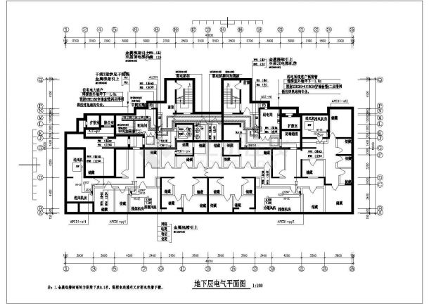 某12457㎡地上二十五层住宅楼电气施工图纸（含人防）-图一
