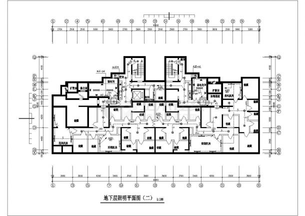 某12457㎡地上二十五层住宅楼电气施工图纸（含人防）-图二