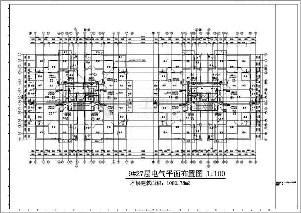 广西某地上二十九层住宅楼强电设计图-图二