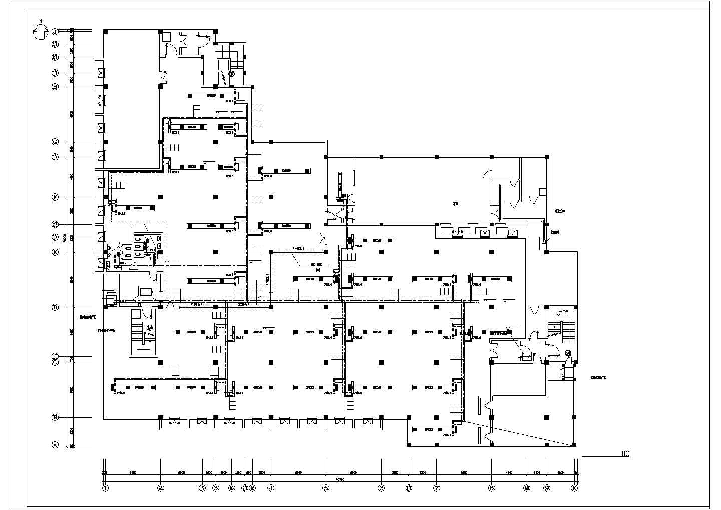 [北京]4100㎡二层商业楼空调工程施工图