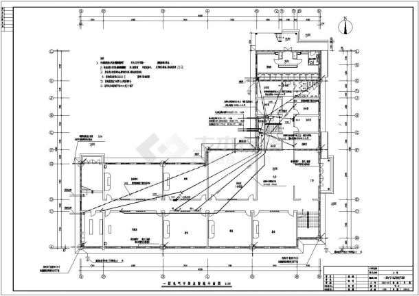 【河北】某四层小学教学楼电气设计施工图纸-图二