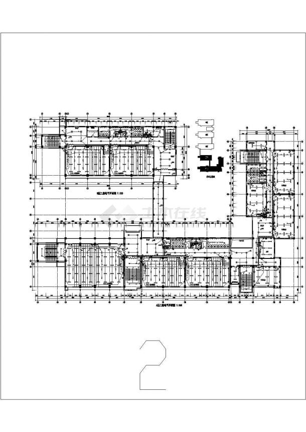 【河北】37690㎡某大学五层教学楼电气设计施工图纸-图一