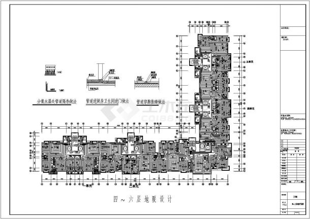 北京某28285㎡十五层住宅楼地暖施工图-图一