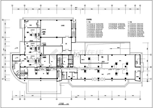 小高层办公大厦空调通风防排烟系统设计施工图-图二