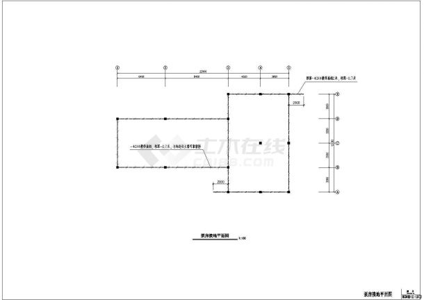 排涝泵站小型变电所电气设计施工图-图二