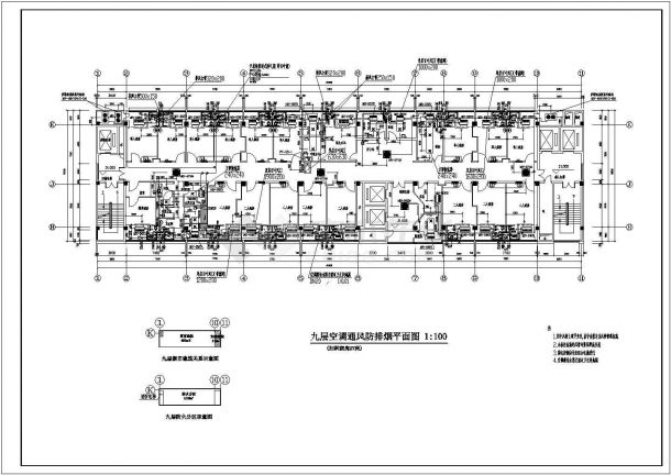 [四川]十一层医院办公性质建筑舒适性及洁净空调系统施工图（风冷热泵）-图二