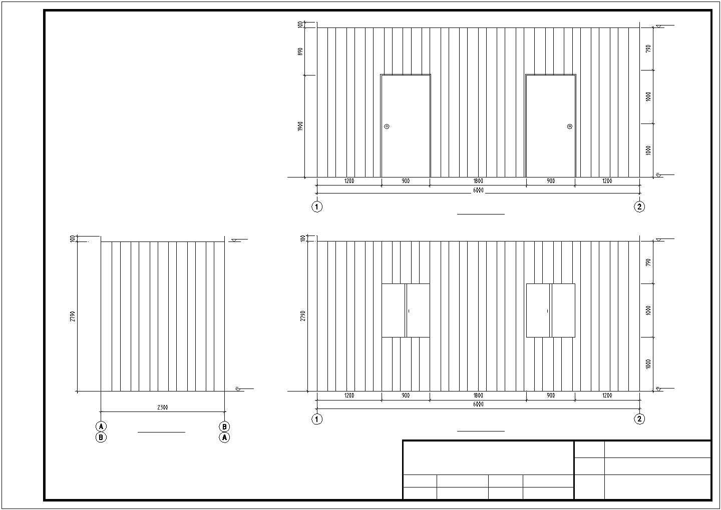 某施工工地临时单层门式刚架宿舍楼结构设计图