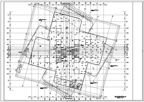 [湖南]8层办公塔楼建筑空调系统设计施工图（含消防）-图一