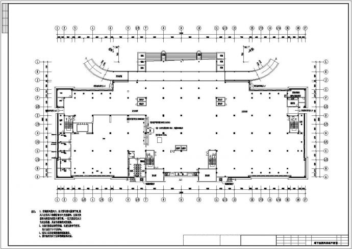某30000㎡四层办公及展览厅VRV空调系统设计图_图1