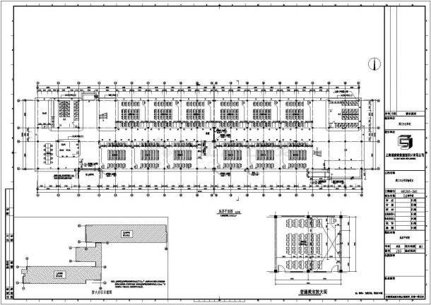 周口某卫校五层框架结构教学楼建筑设计施工图-图二