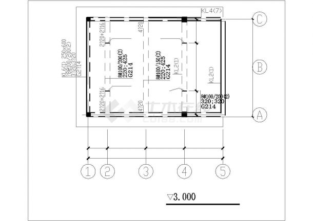 广州某仓库水泵房建筑结构图（2.2米*4.5米）-图一