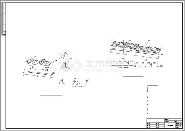 某25m跨单层轻钢厂房建筑结构设计图（含钢结构设计总说明）-图二