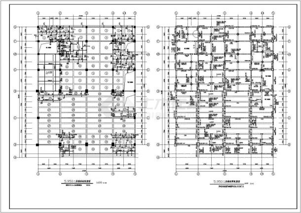 【山东】某七层框架结构办公楼结构设计施工图纸-图二