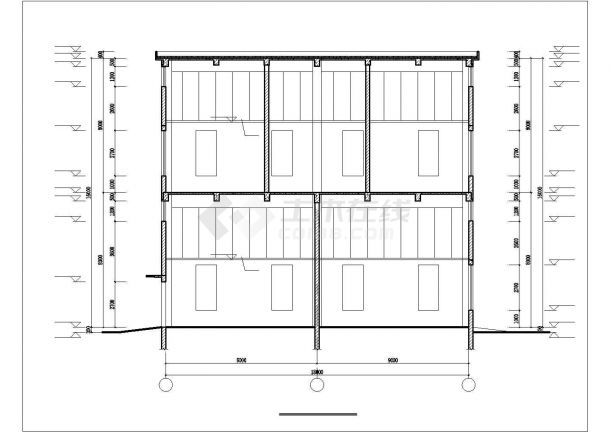 山西某化工厂压滤厂房建筑结构图（含建筑，结构设计说明）-图一