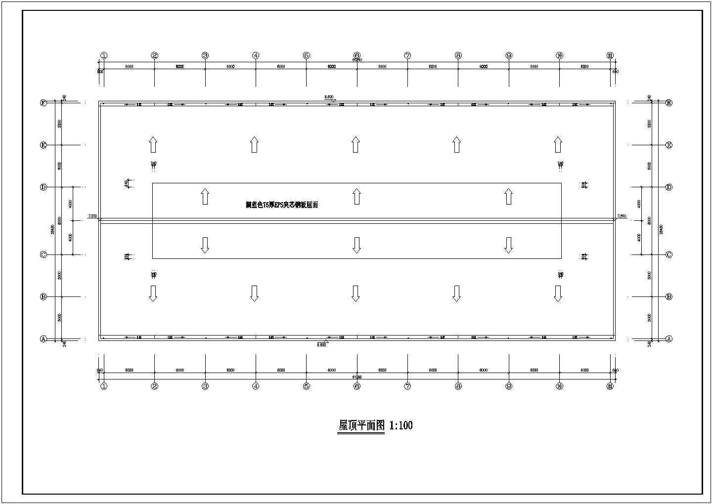某单层排架厂房建筑结构图（7度抗震，含设计说明）