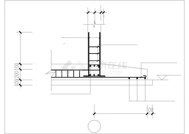 某宾馆电梯井工程建筑结构图纸（含大样图）-图一