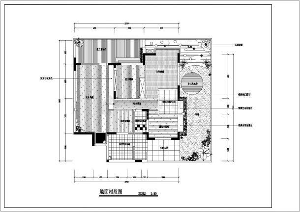 某地高层剪力墙结构住宅（三居室）室内装修设计方案图-图一