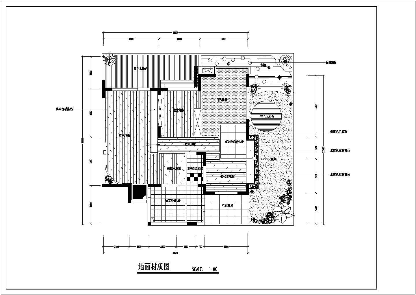 某地高层剪力墙结构住宅（三居室）室内装修设计方案图